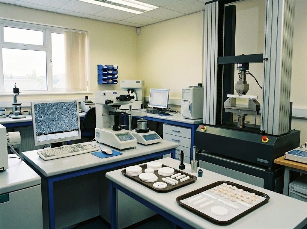 Quality control and material testing laboratory