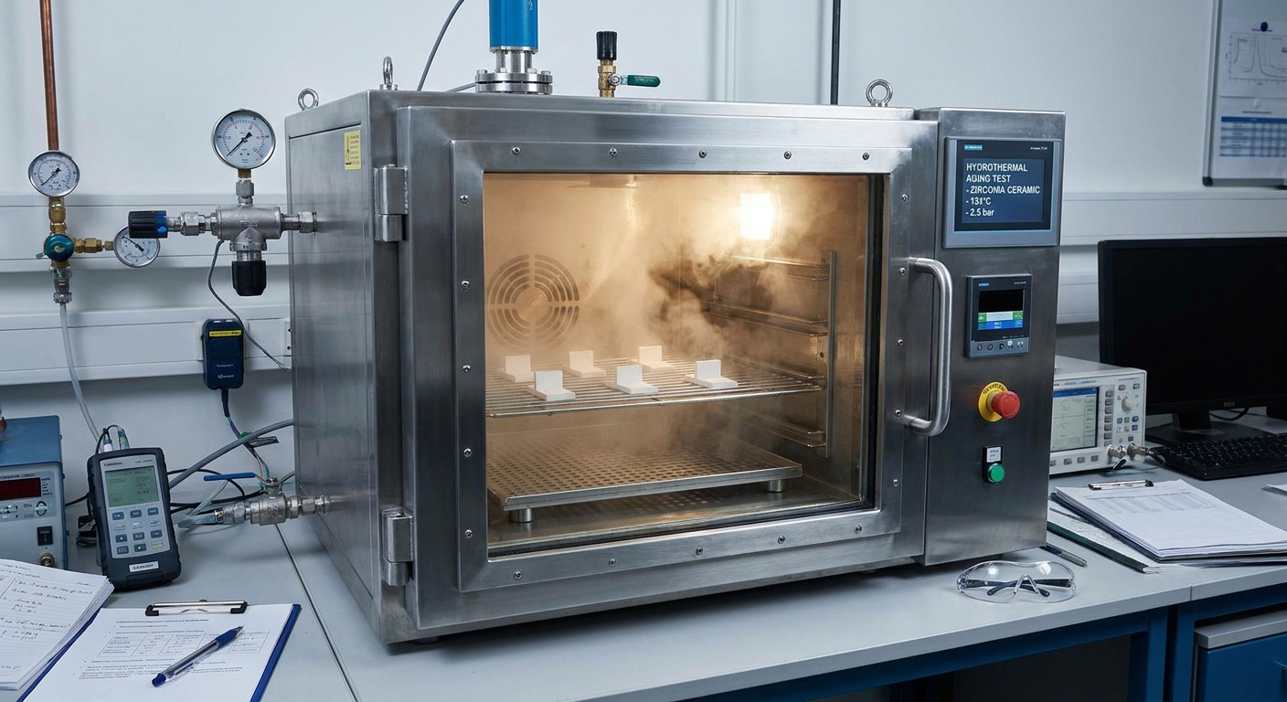 hydrothermal aging zirconia ceramic test