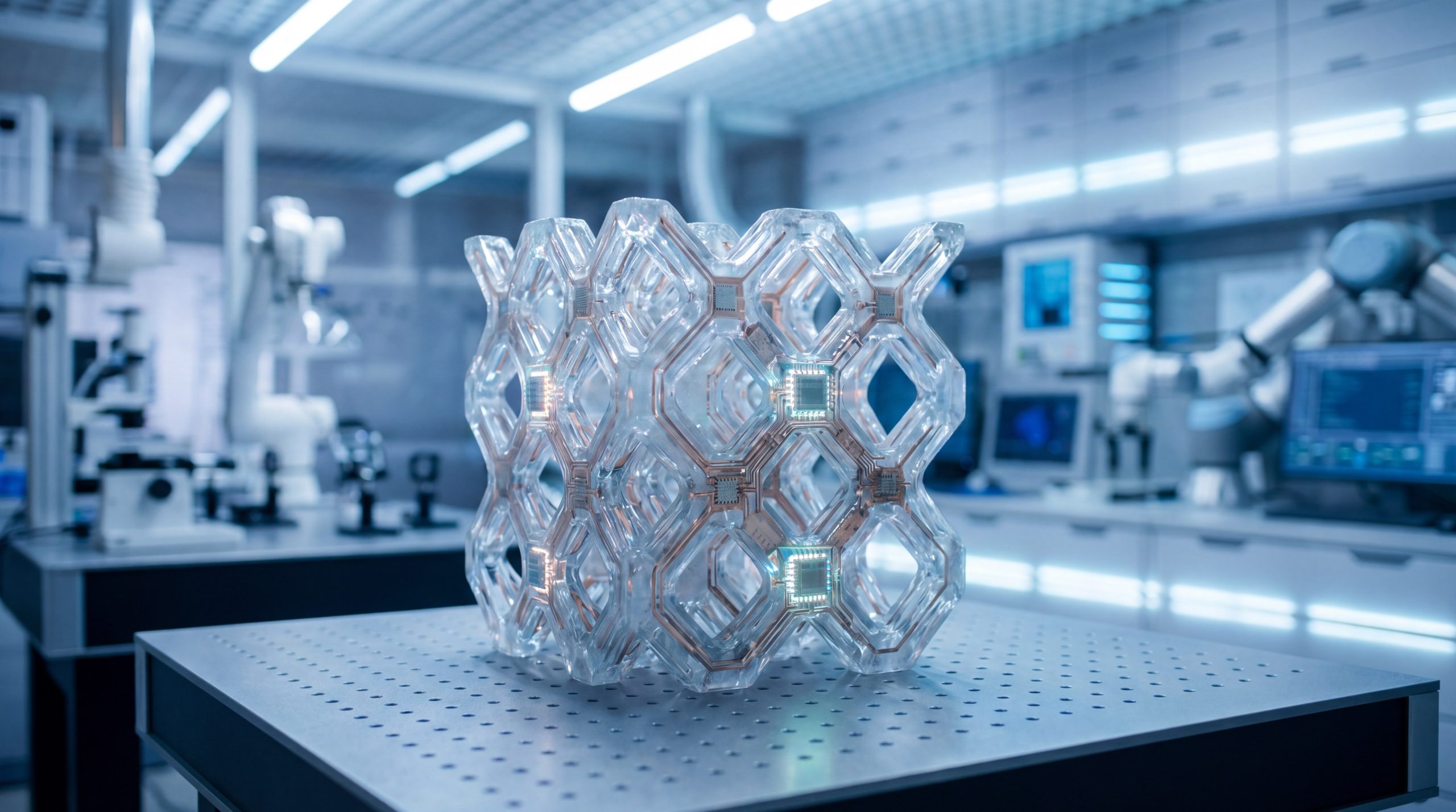 Smart zirconia component concept with embedded sensor electronics in a research lab
