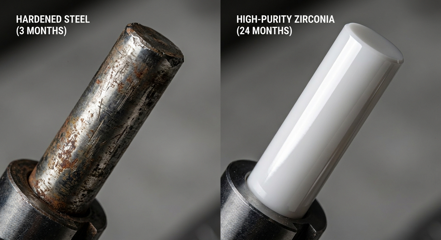 Industrial Guide Pin Durability Comparison Wear Test