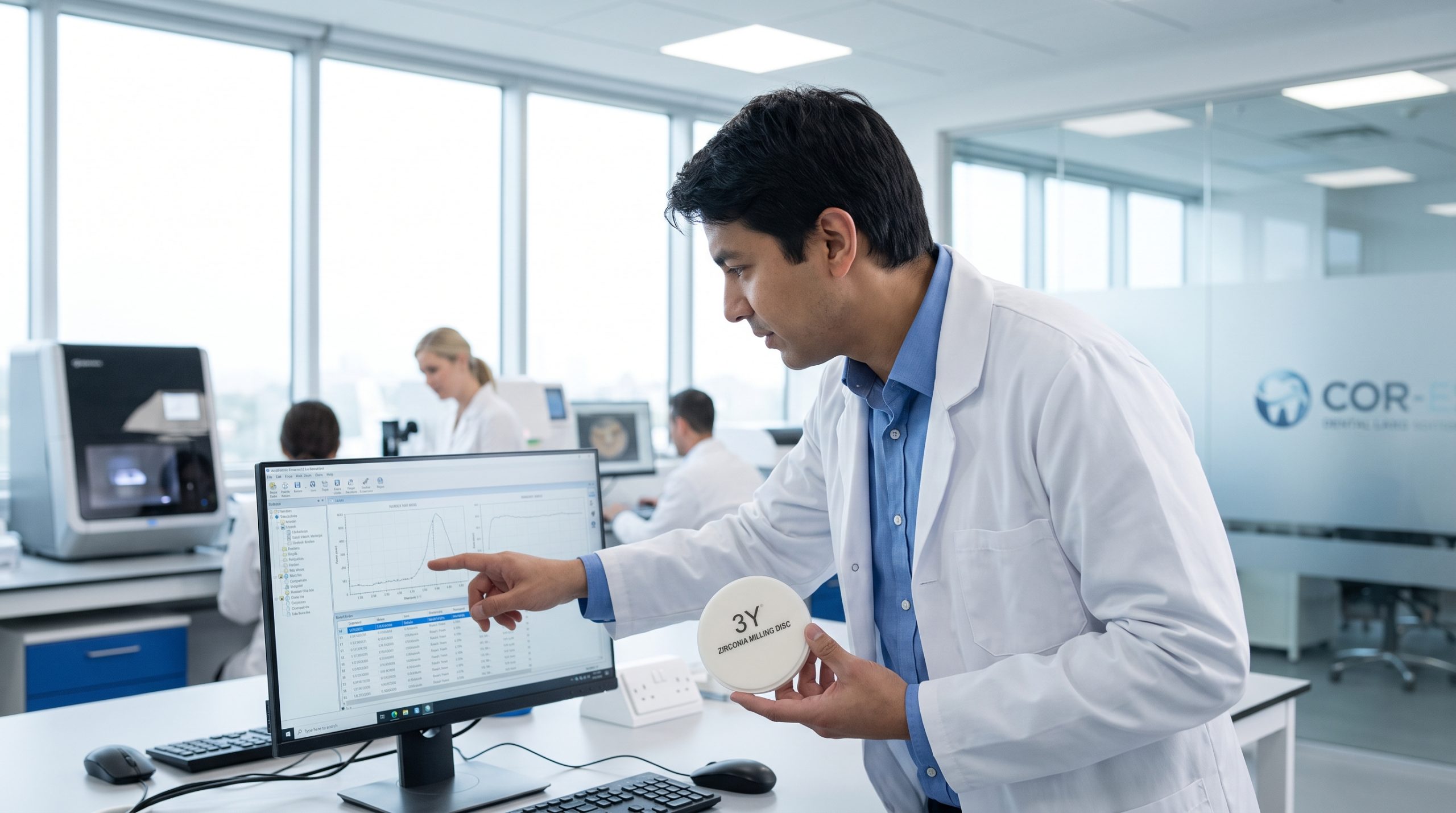Dental lab manager zirconia consultation