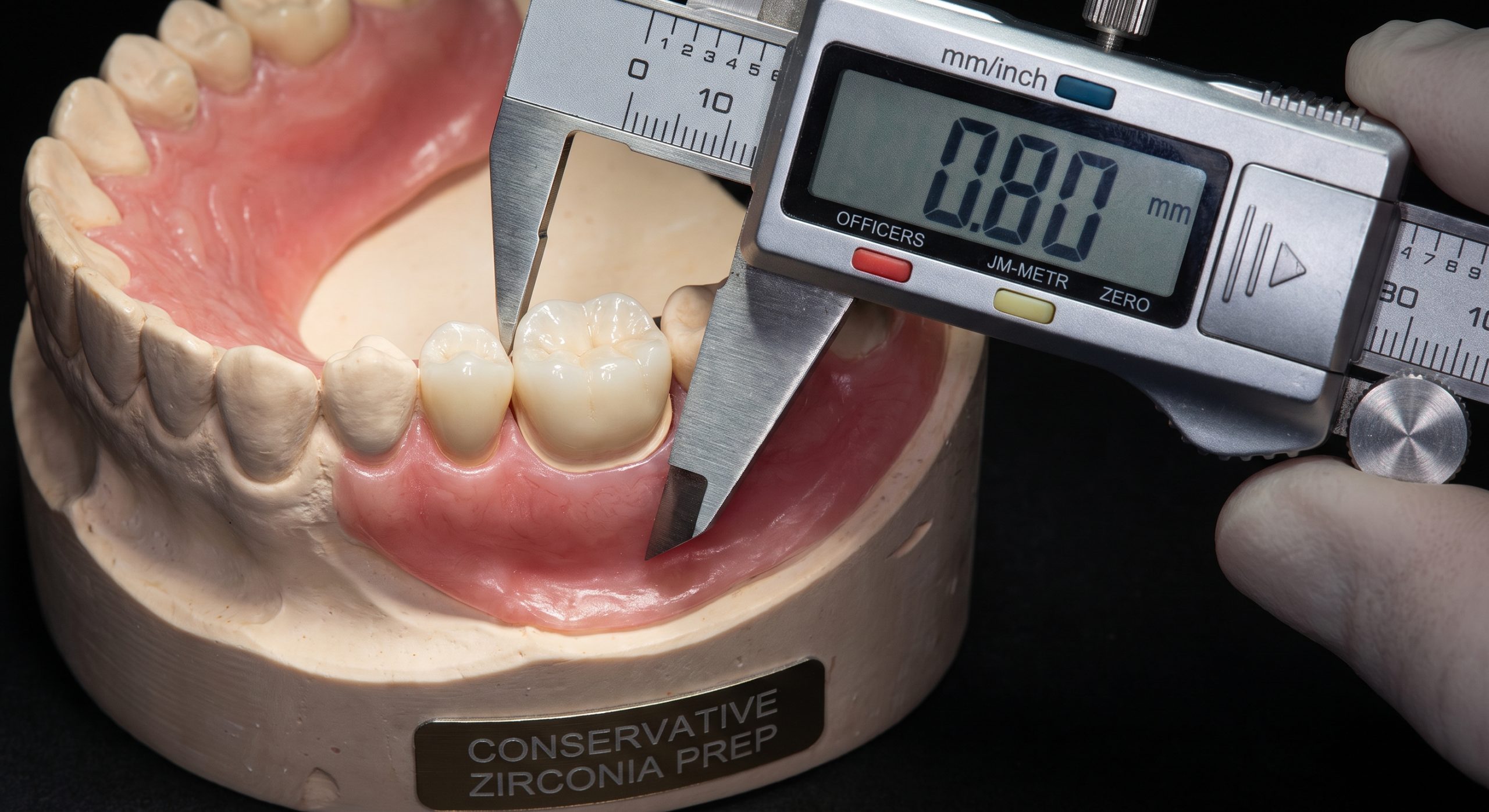 Minimally invasive tooth preparation measurement