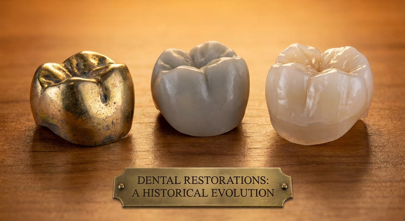 Evolution of dental ceramics split screen