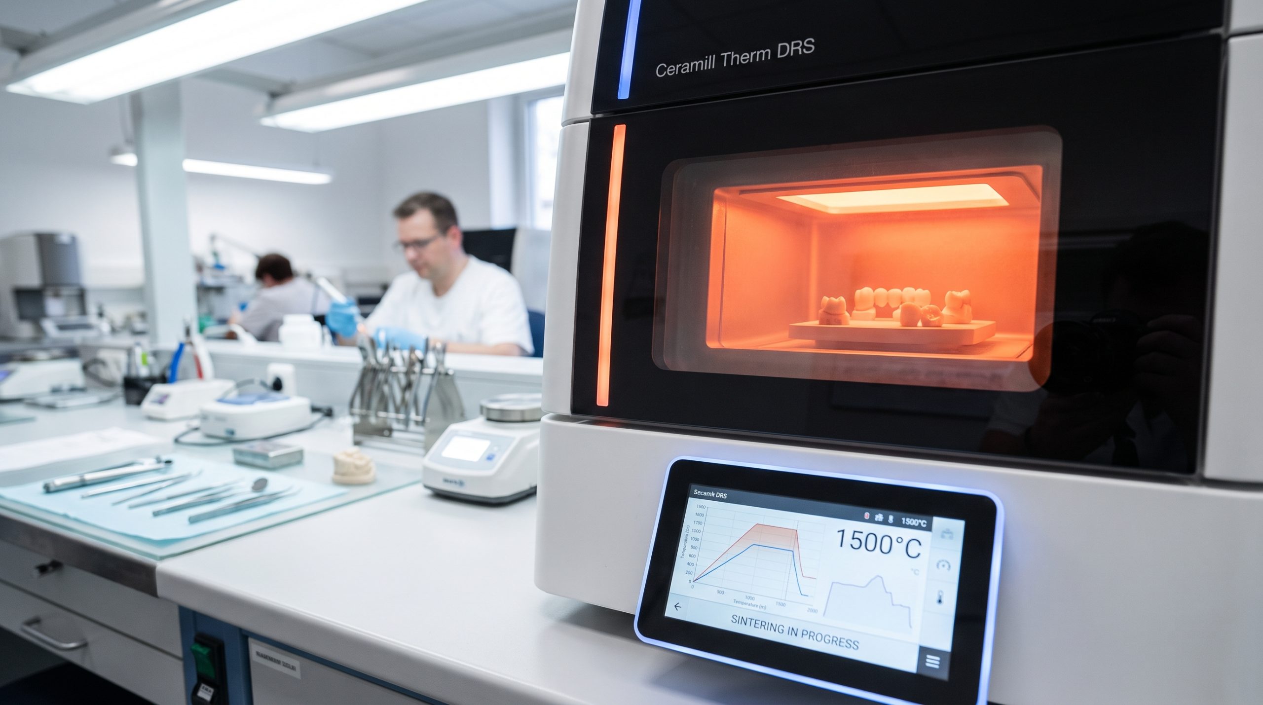 Dental sintering furnace operation