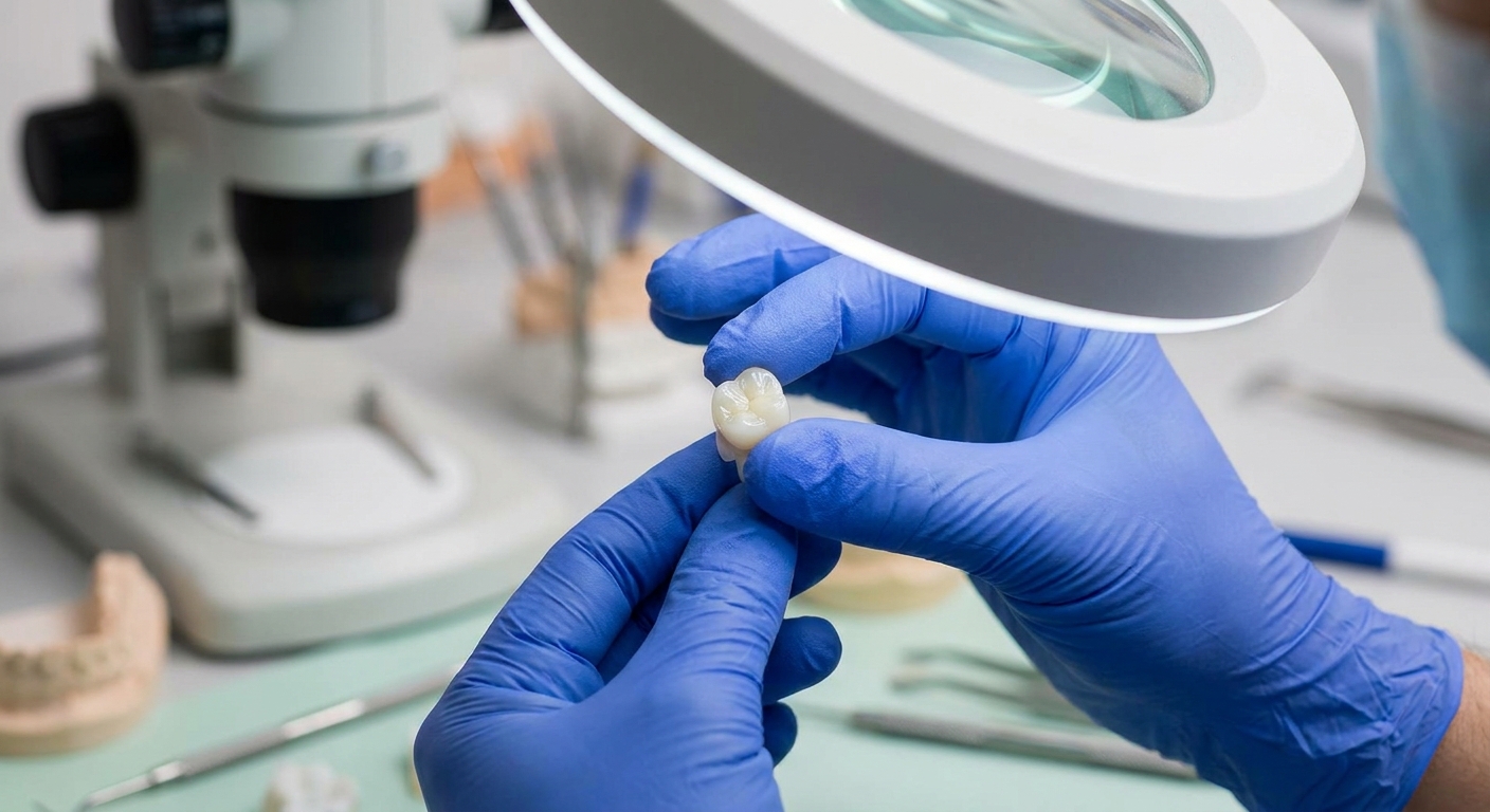 Dental Zirconia Restoration Macro