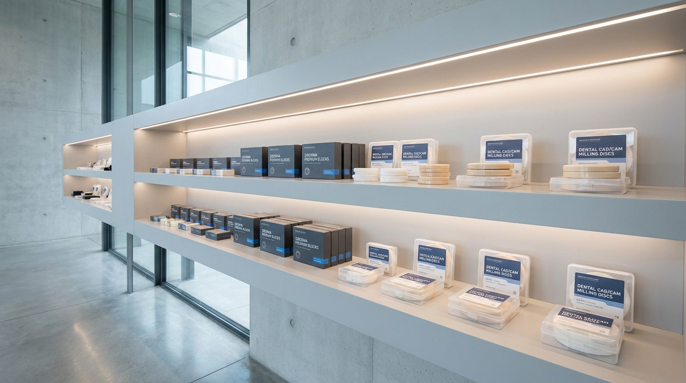 Premium Dental Zirconia Products Display