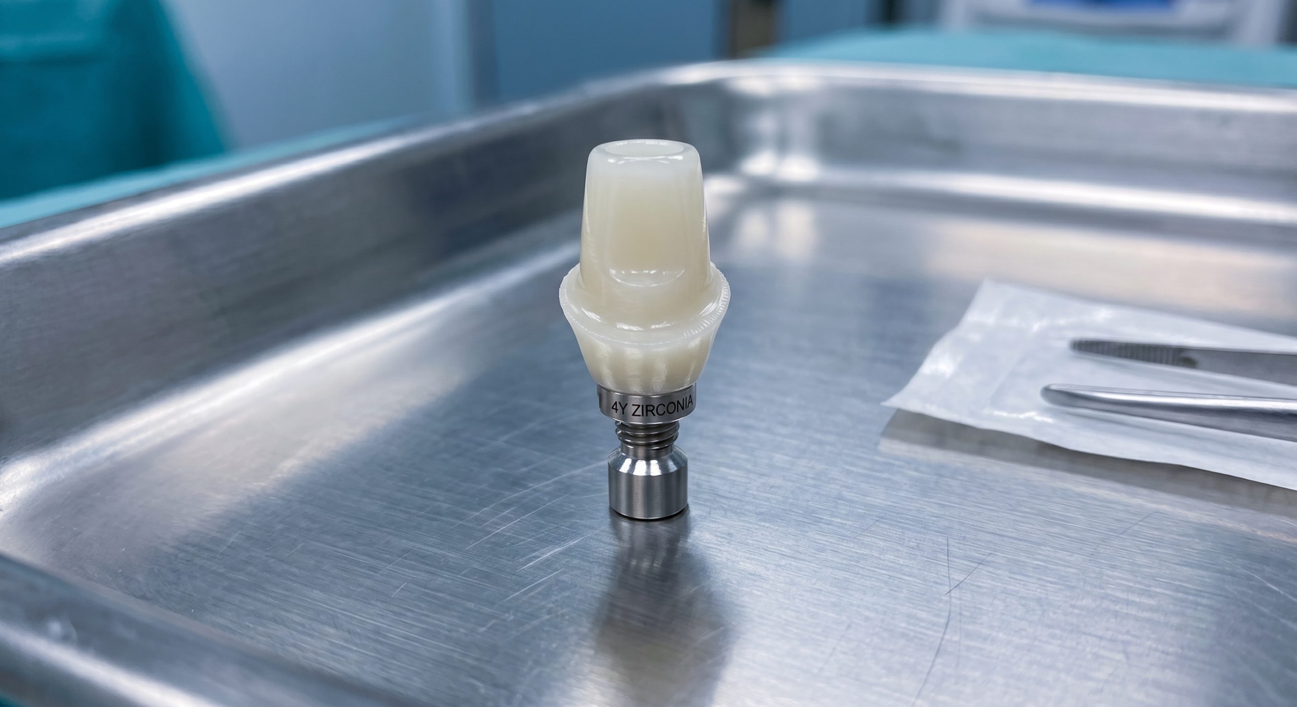 High polished zirconia contact surface wear
