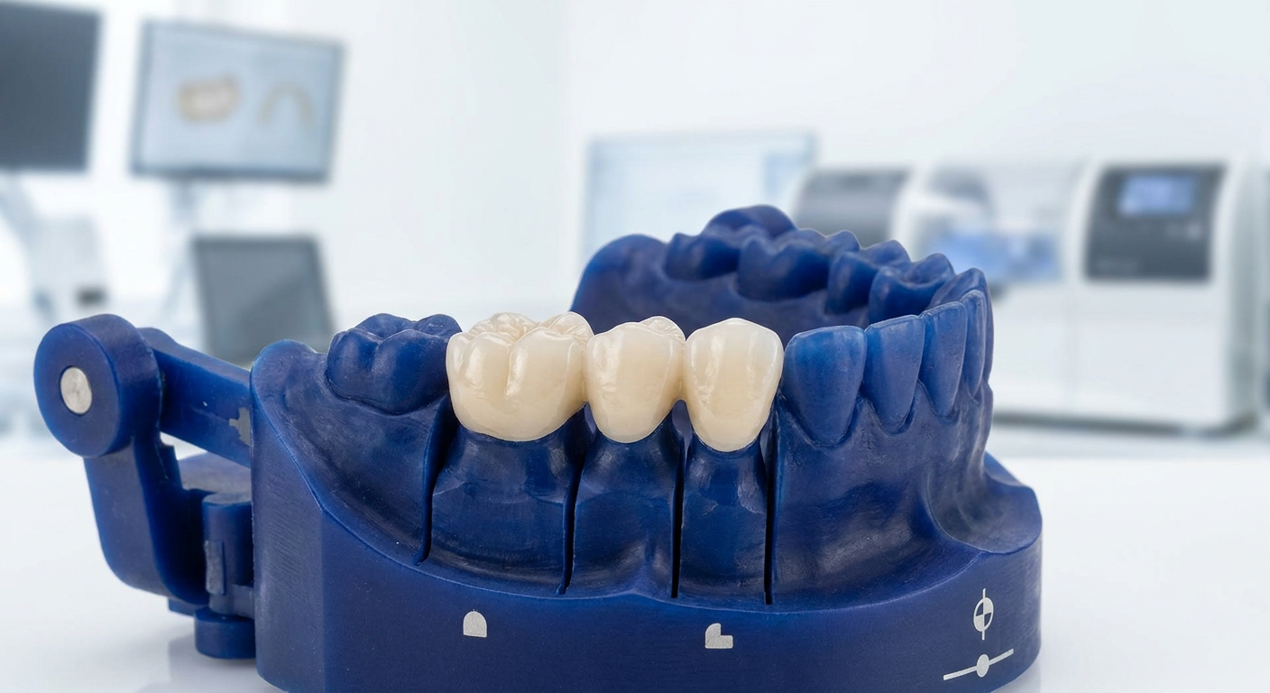 3Y Zirconia multi-unit dental bridge