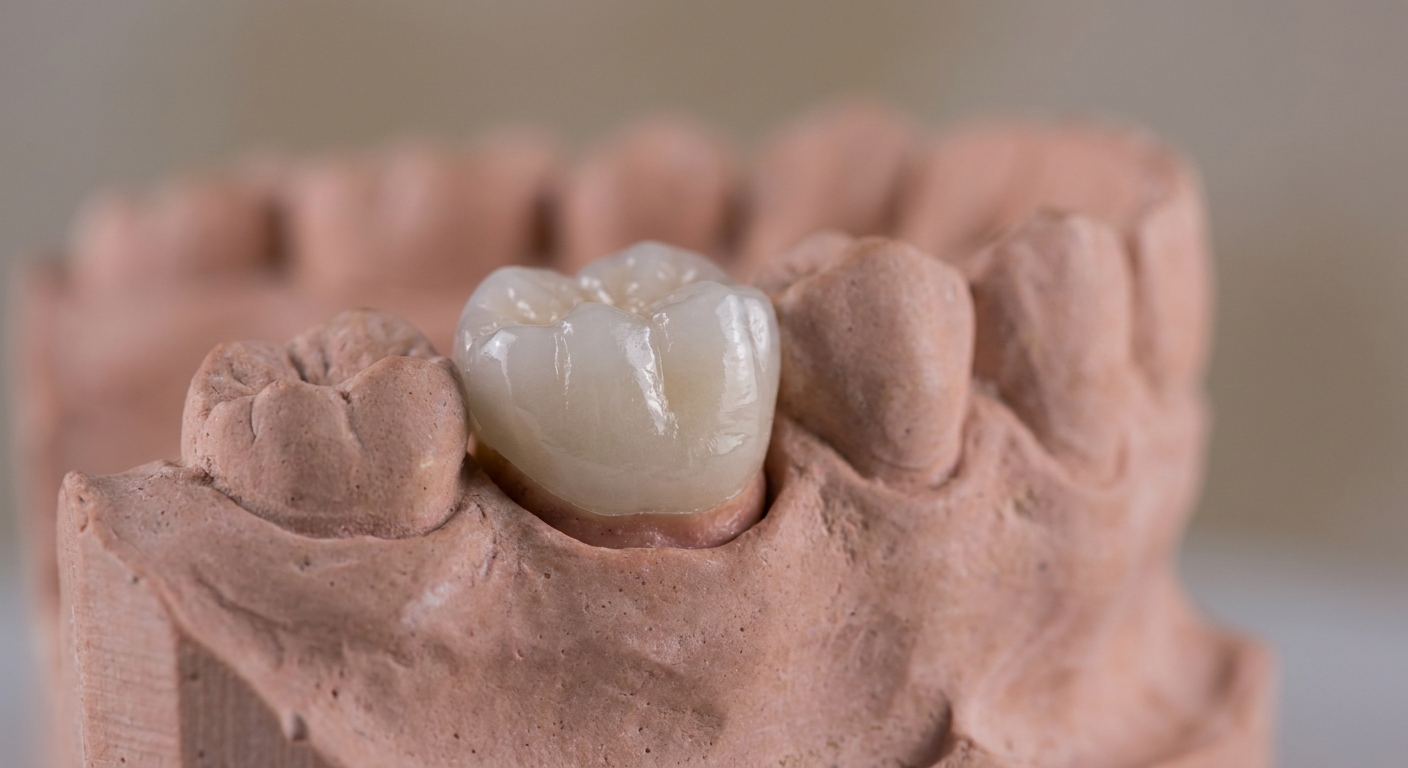 Zirconia Dental Crown Macro