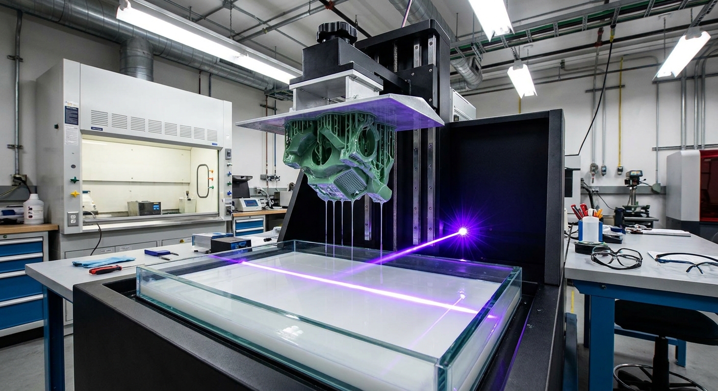 SLA 3D Printer Ceramic Layer Curing Process