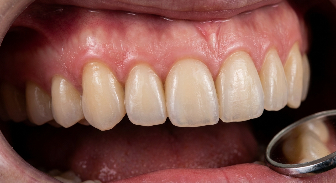 Photorealistic Clinical Close-up of Zirconia Dental Bridge