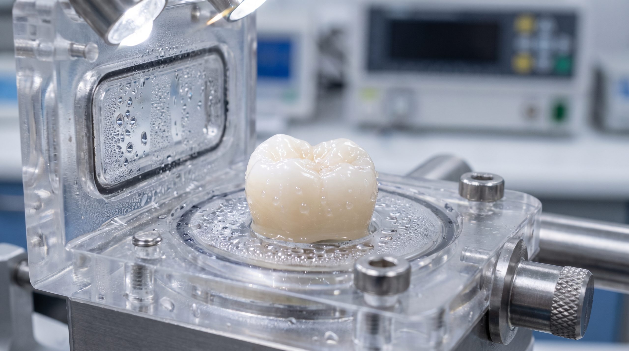 Clinical placement of a zirconia dental restoration