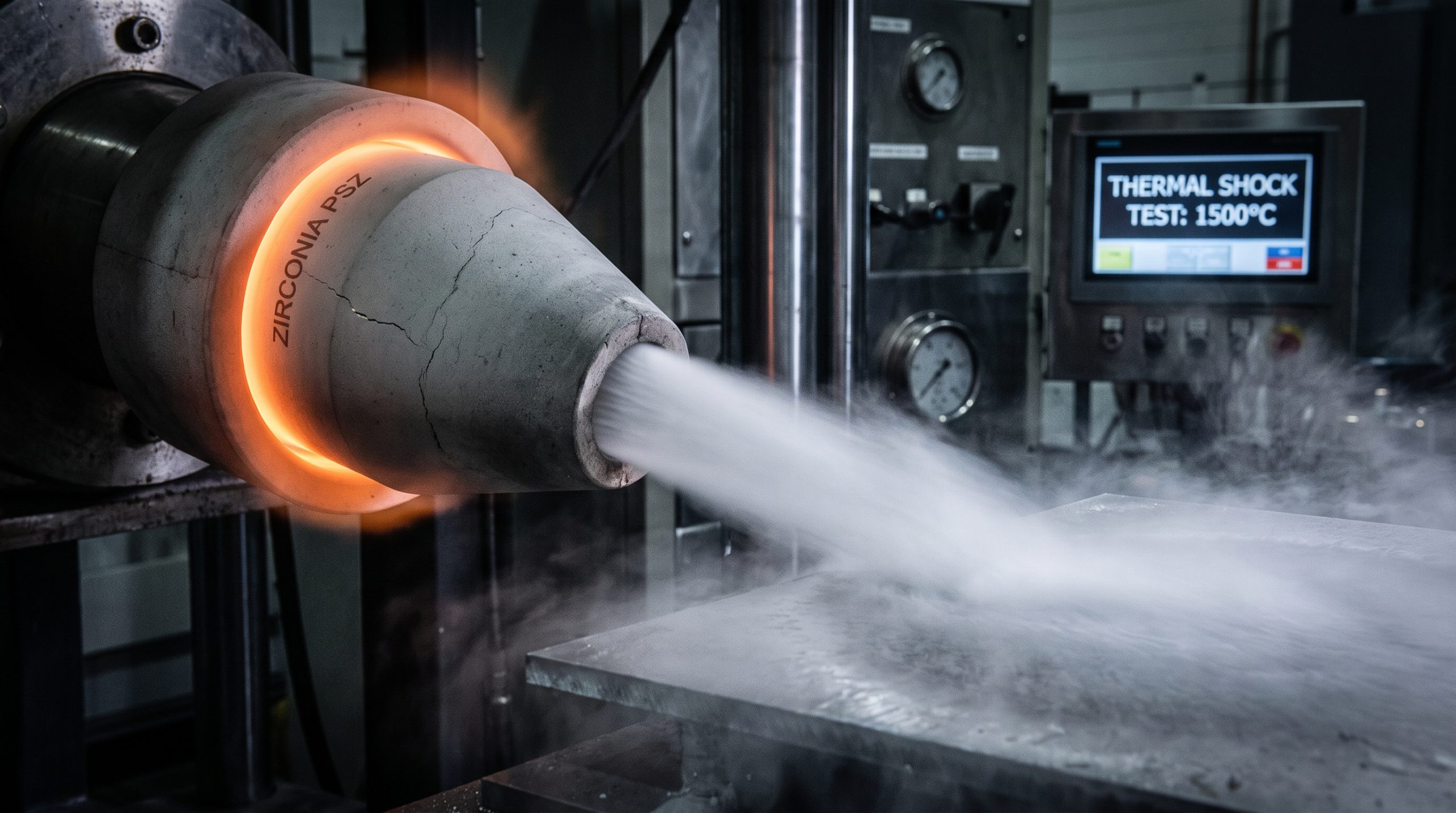 ceramic nozzle thermal stress test