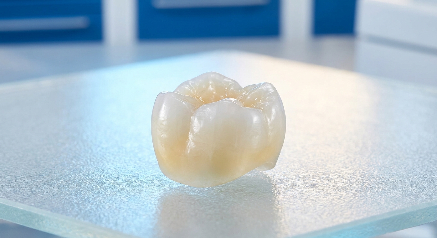 dental crown product photography