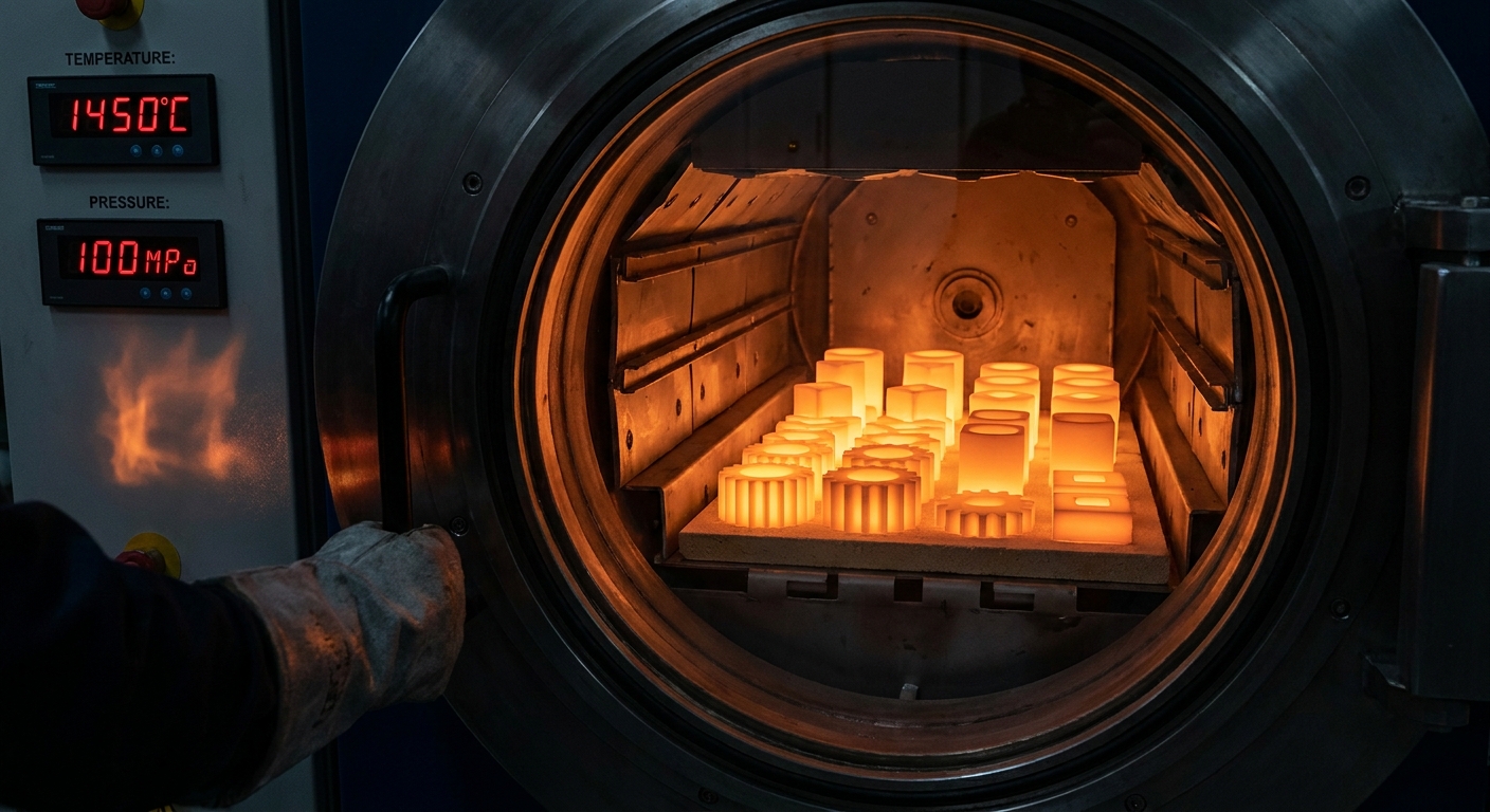 Industrial sintering furnace processing advanced ceramics