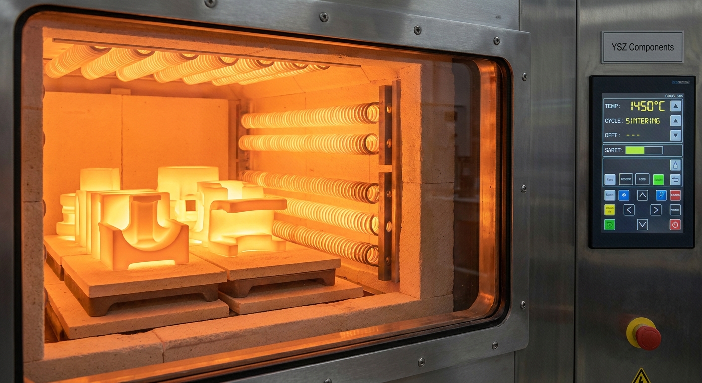 Industrial Sintering Furnace Interior