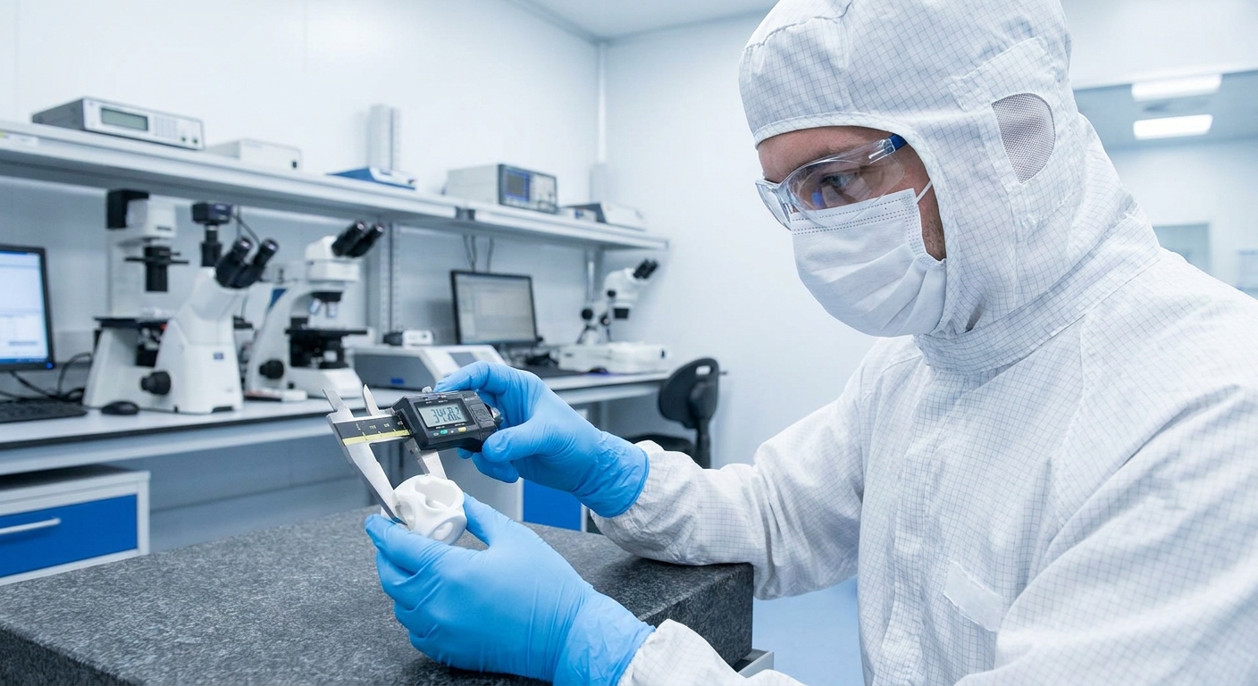 Cleanroom Quality Control Ceramic Inspection