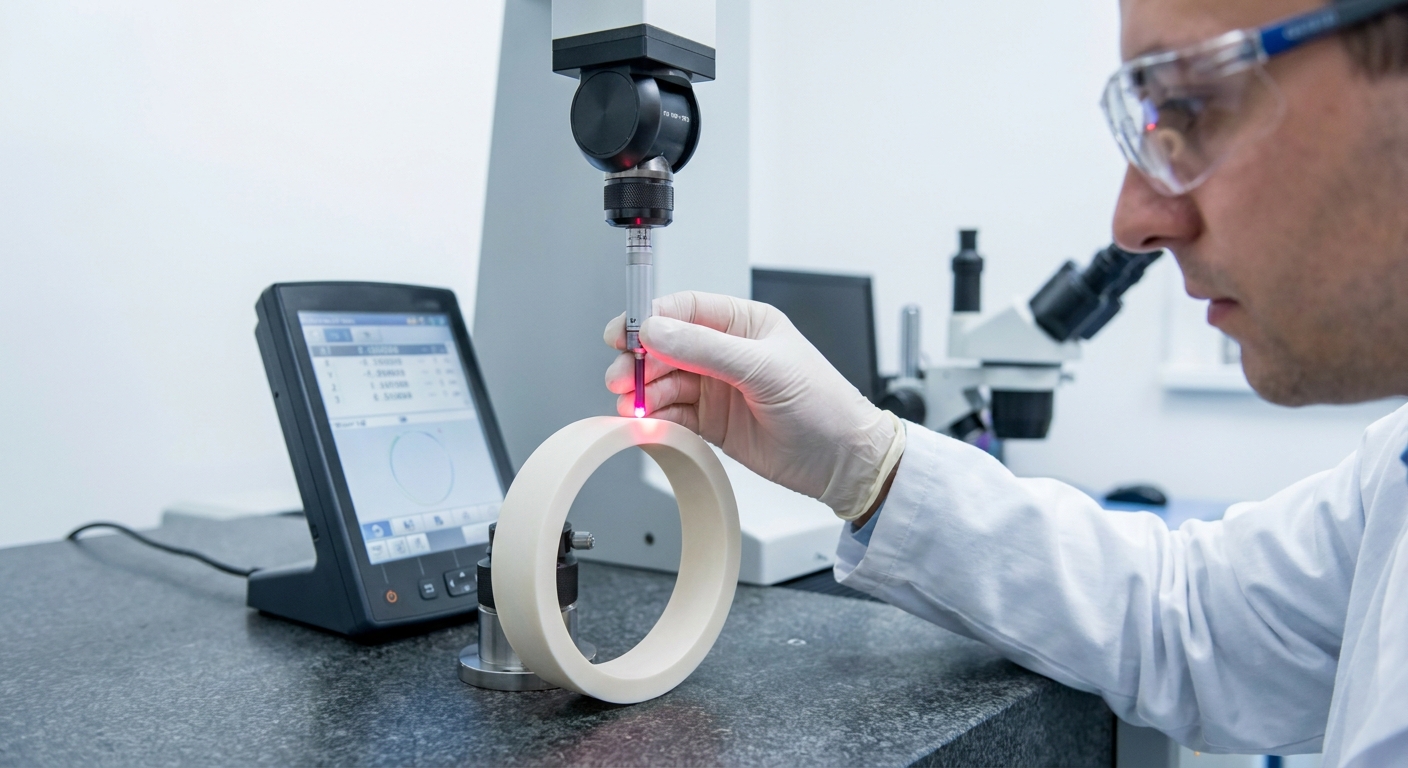 Quality Control Zirconia Ring CMM Inspection