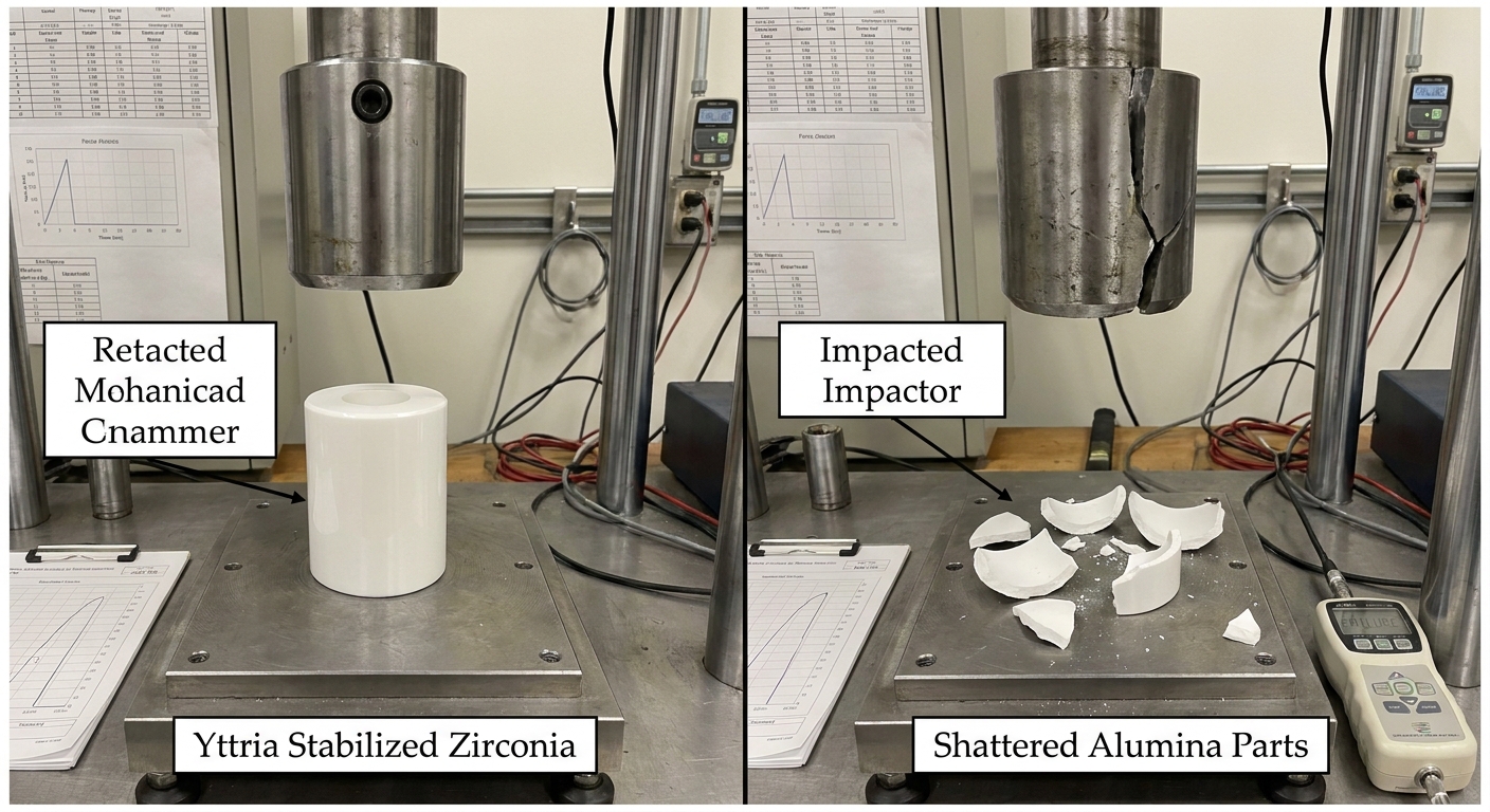 Technical ceramics impact testing comparison