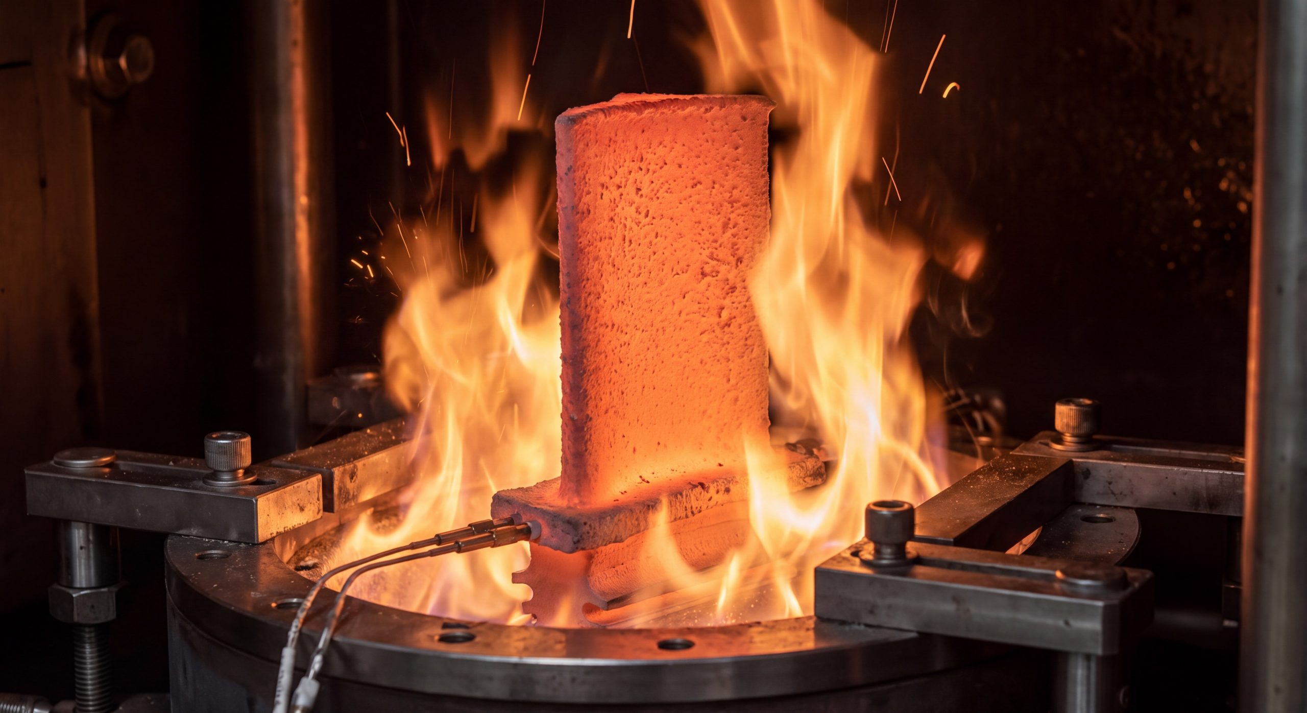 Thermal Barrier Coating Turbine Blade Testing