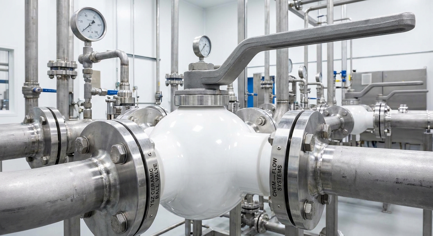 YSZ Ceramic Ball Valve Assembly