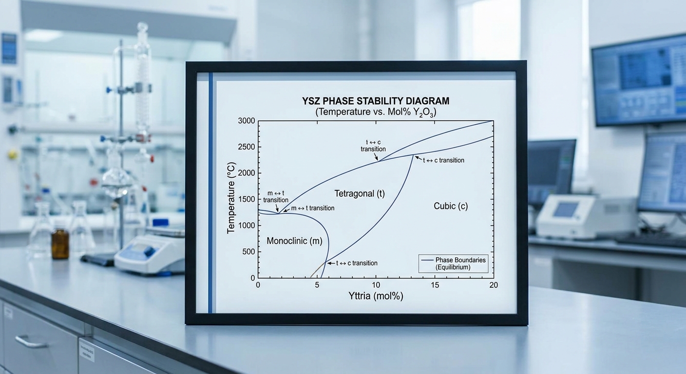 YSZ Phase Stability Diagram