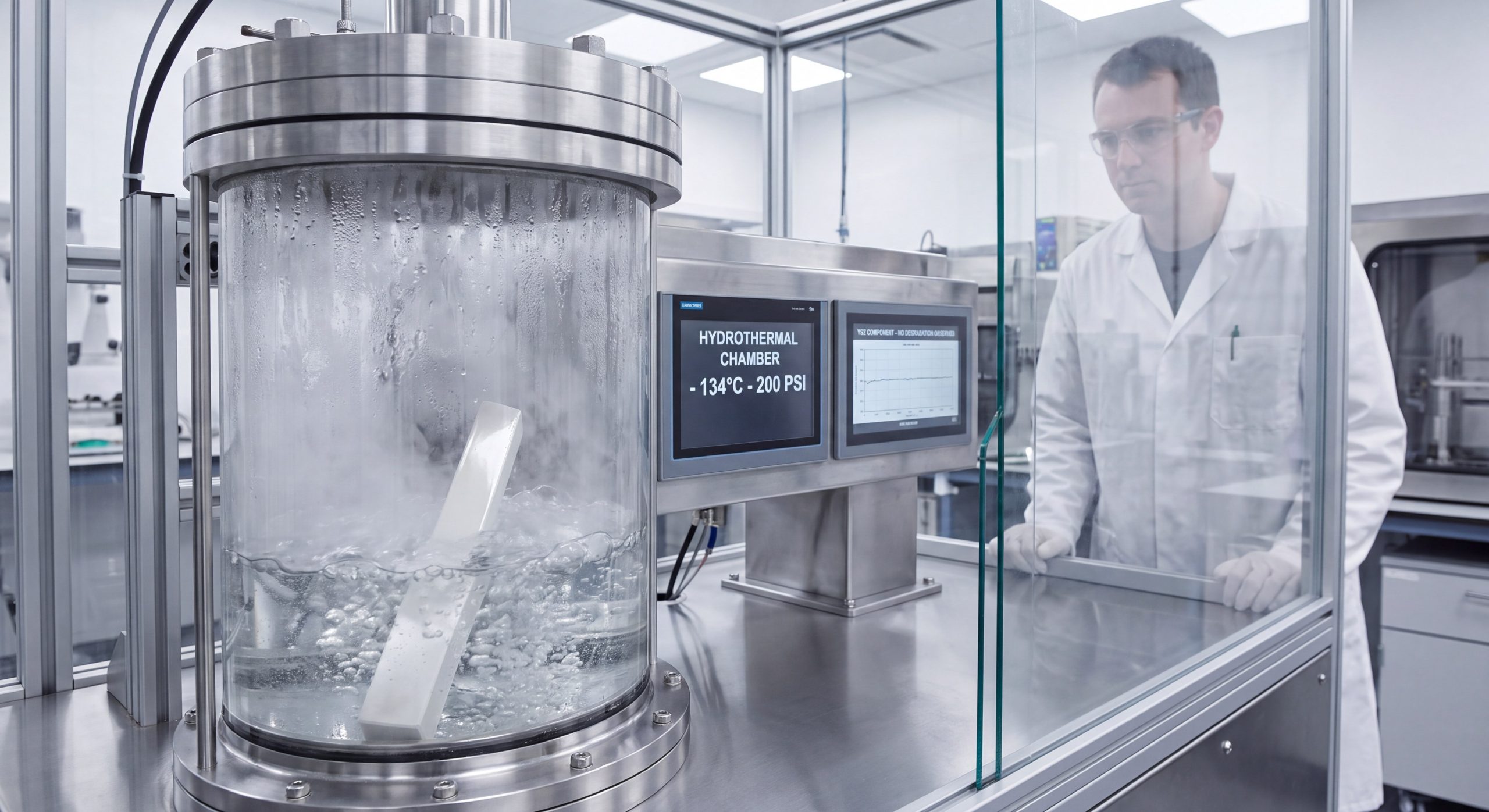 Yttria Zirconia Hydrothermal Testing