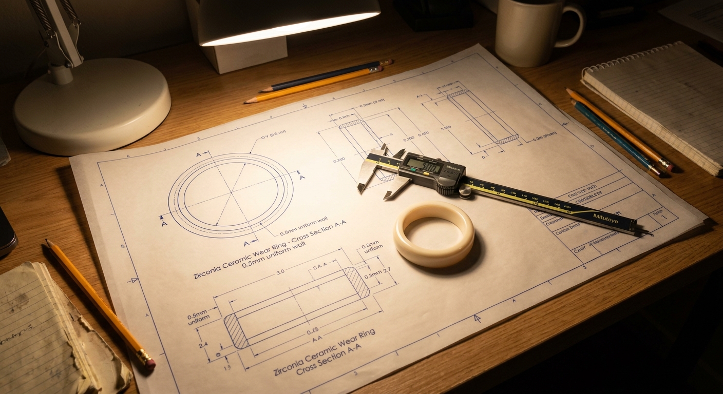Engineering Workspace with Drawings